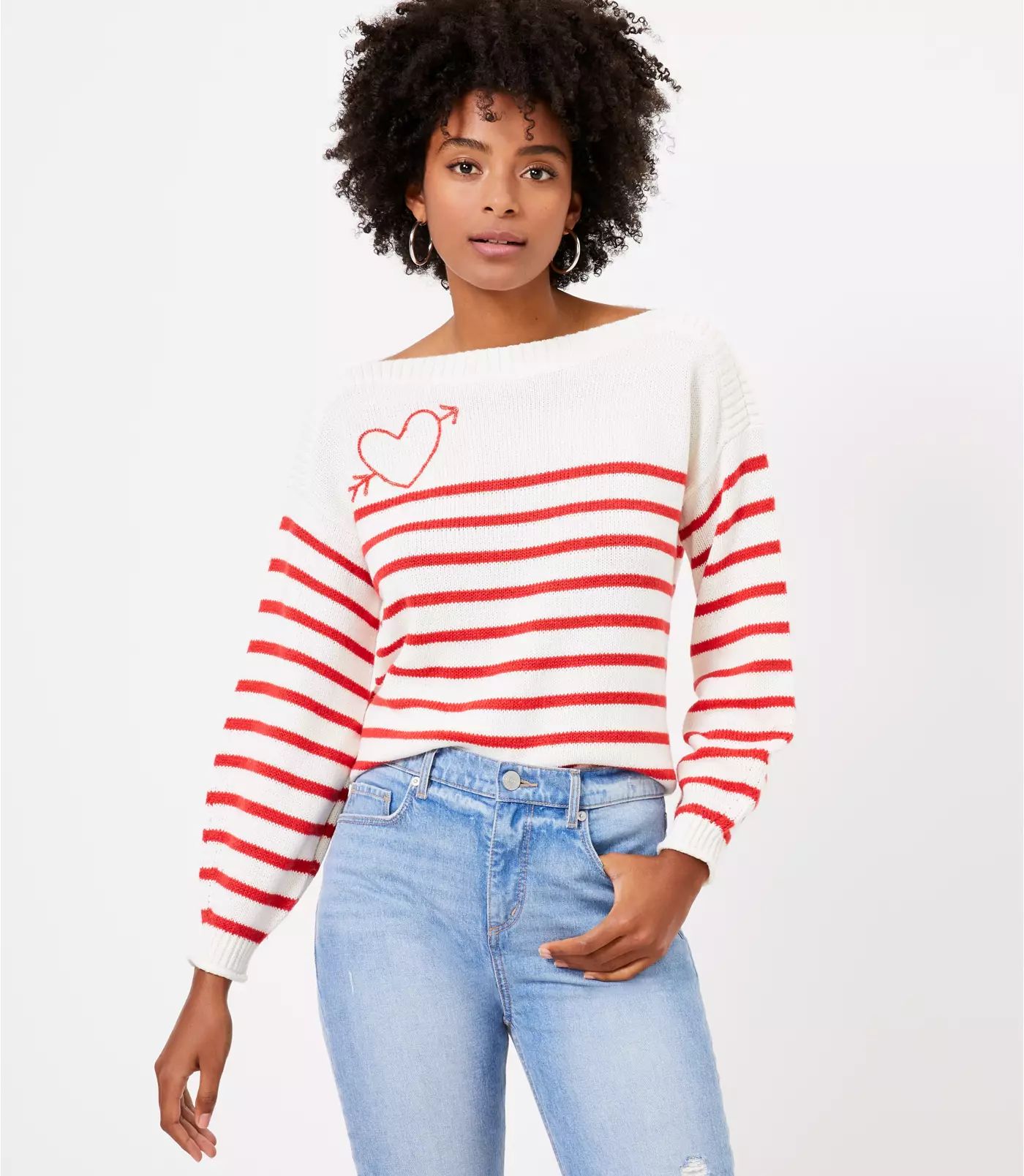 Cupid Boatneck Sweater | LOFT