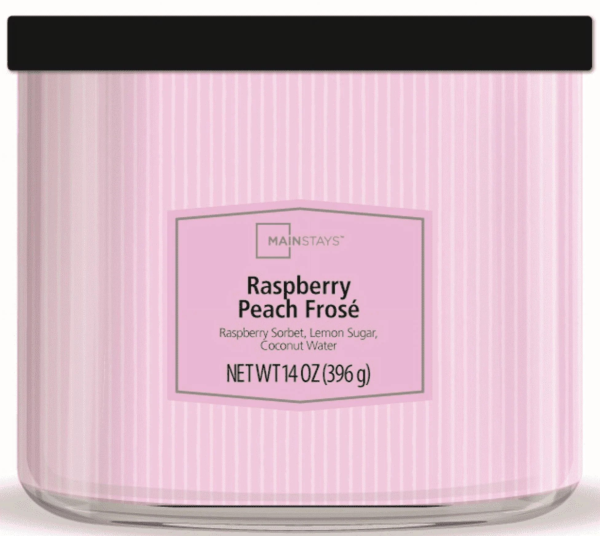 Mainstays 3-Wick Textured Wrap Raspberry Peach Frose Candle, 14 oz | Walmart (US)