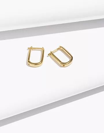 Delicate Collection Demi-Fine Carabiner Hoop Earrings | Madewell