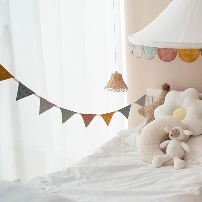 4.9ft banner for kids tent, wedding birthday baby shower party event nursery decoration double si... | Amazon (US)