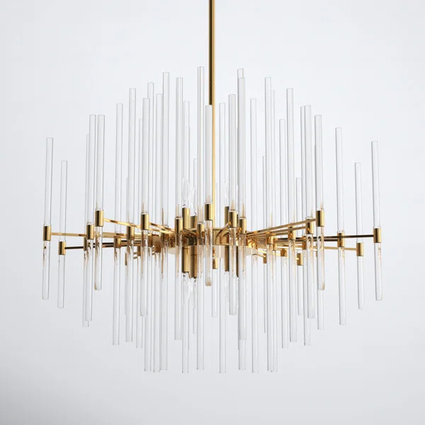 Chadley 8 Light Metal Dimmable Geometric Chandelier | Wayfair North America