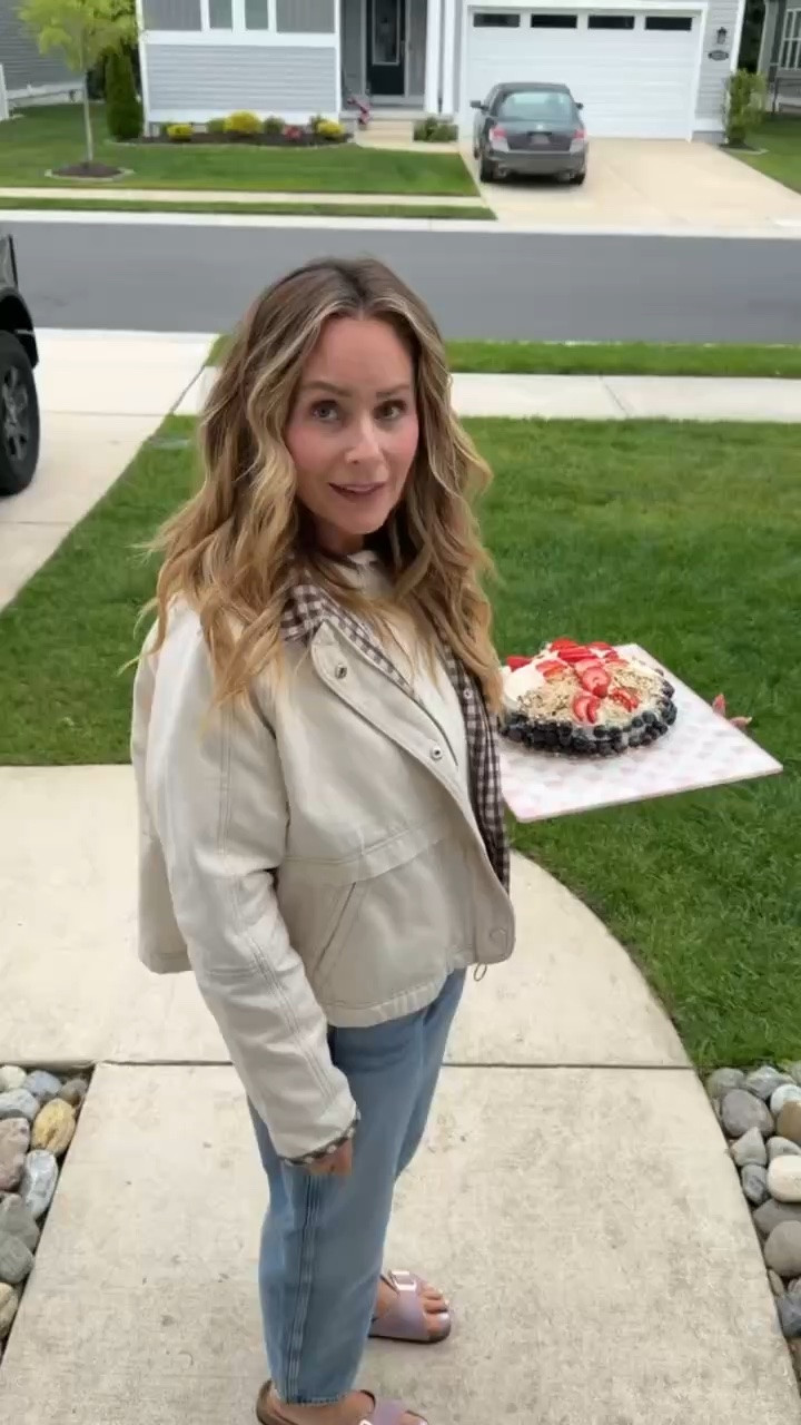 My favorite kind of outfit is one that looks expensive but is actually a mix of pieces I've collected from everywhere. 🤍  Target jeans, Amazon shoes, a Free People sweater, a Pilcro jacket, and a husband who accidentally became my cameraman while asking the question everyone was thinking. 😂  These are the outfits I reach for over and over again because they're comfortable, effortless, and work for everything from dinner parties to beach town strolls.

#LTKootd #LTKmomlife #LTKvlog