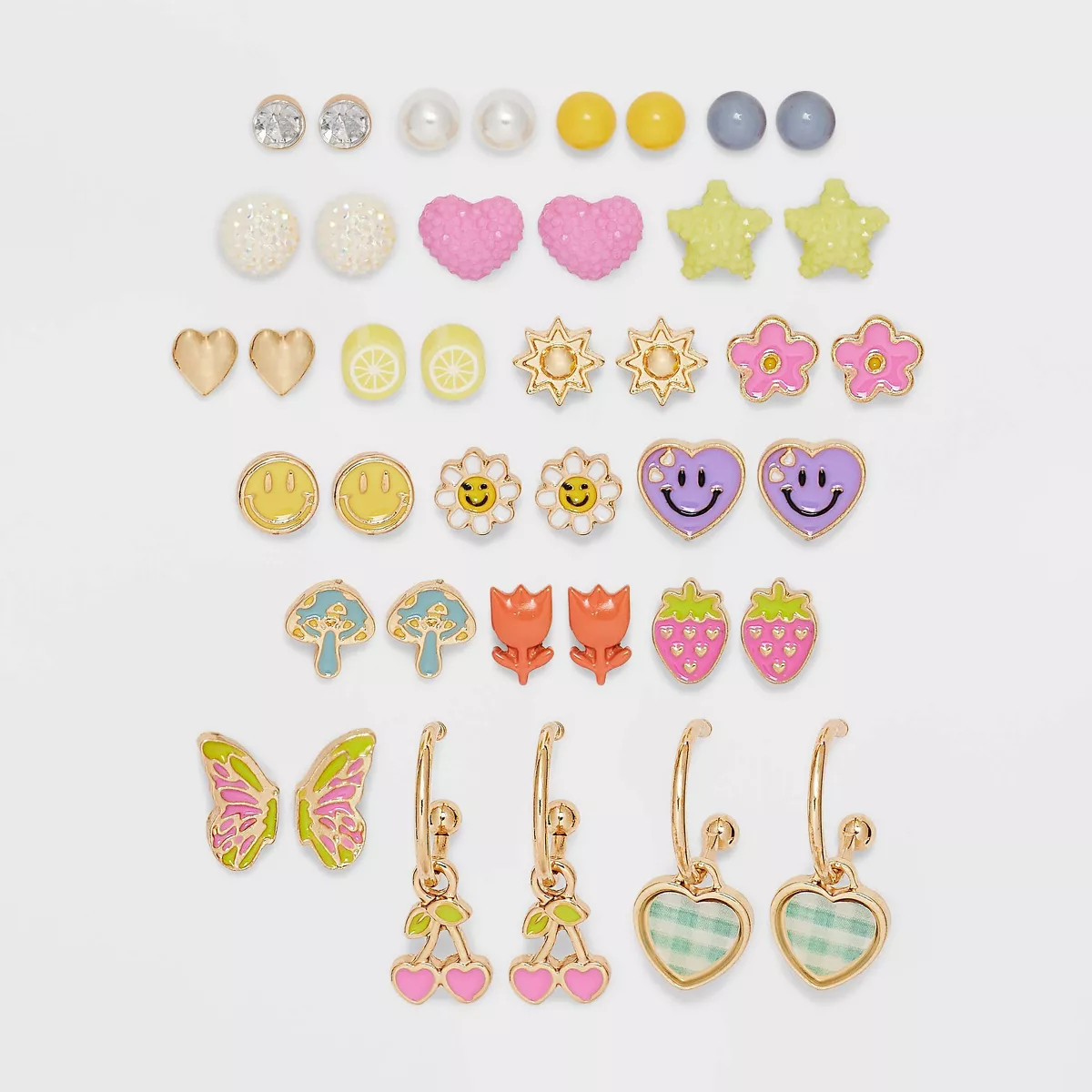 Girls' 20pk Spring Earring Set - Cat & Jack™ | Target