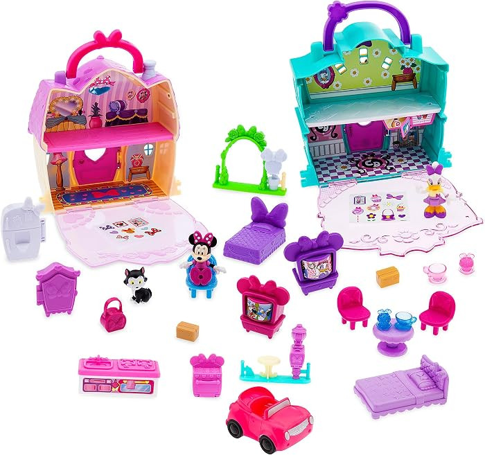 Disney Store Official Minnie Mouse House & Daisy Duck Café Playhouse Toys Play Set - Interactive... | Amazon (US)