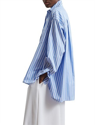 The Frankie Shop Georgia Boxy Shirt | David Jones | David Jones (Australia & New Zealand)