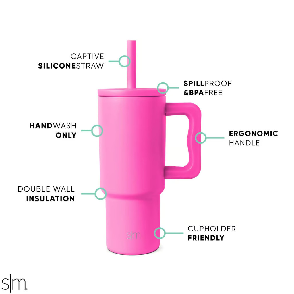 Trek Kids Tumbler with Silicone Straw Lid | Simple Modern