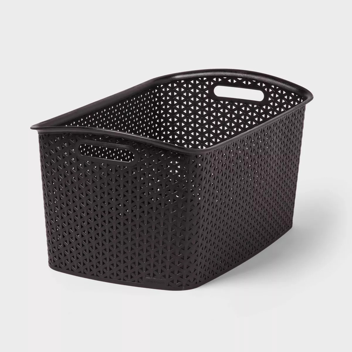 Y-Weave Jumbo Decorative Storage Basket Black - Brightroom™ | Target