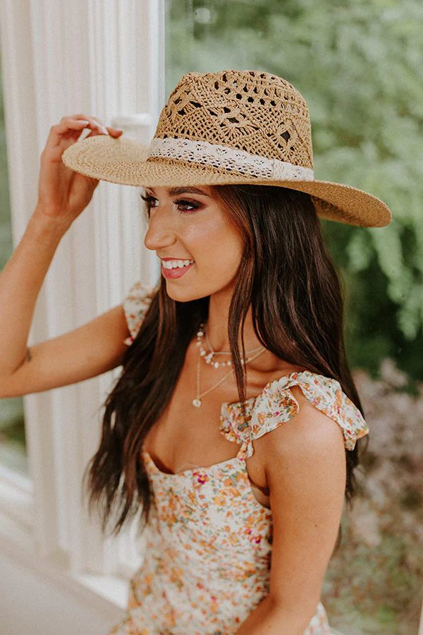 Sunshine All Over Straw Hat in Tan | Impressions Online Boutique