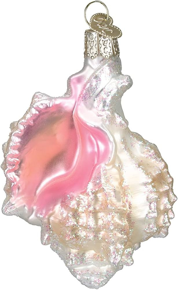 Old World Christmas Ornaments: Beach Shells Glass Blown Ornaments for Christmas Tree, Mexican Sea... | Amazon (US)
