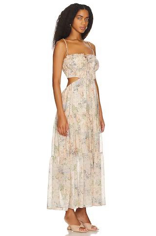 ASTR the Label Odina Dress in Blue & Peach Floral from Revolve.com | Revolve Clothing (Global)