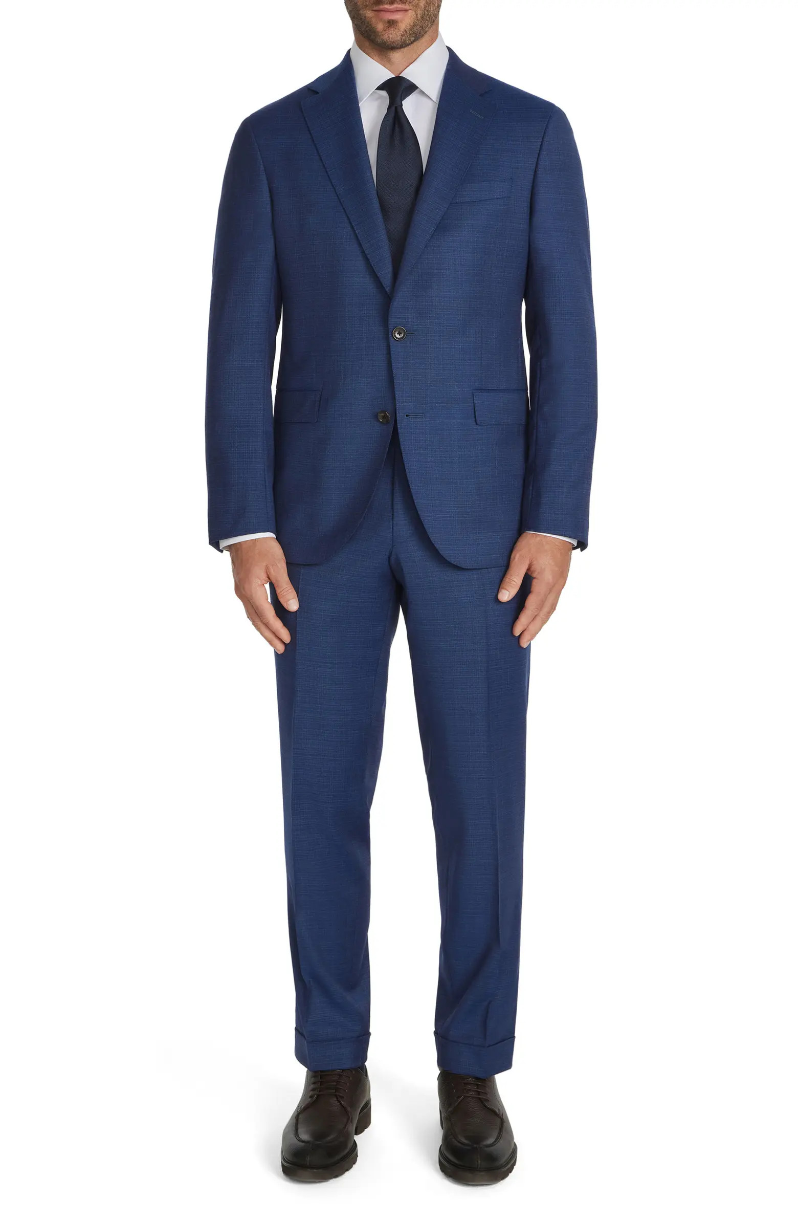 Esprit Blue Slub Wool Suit | Nordstrom