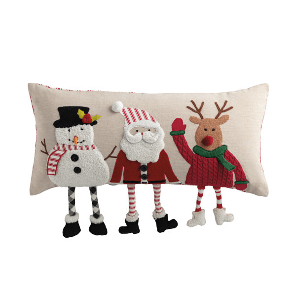 Christmas Dangle Leg Pillow | Mud Pie