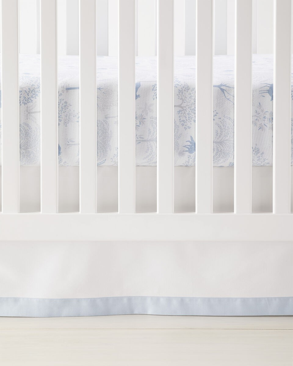 Border Frame Crib Skirt | Serena and Lily