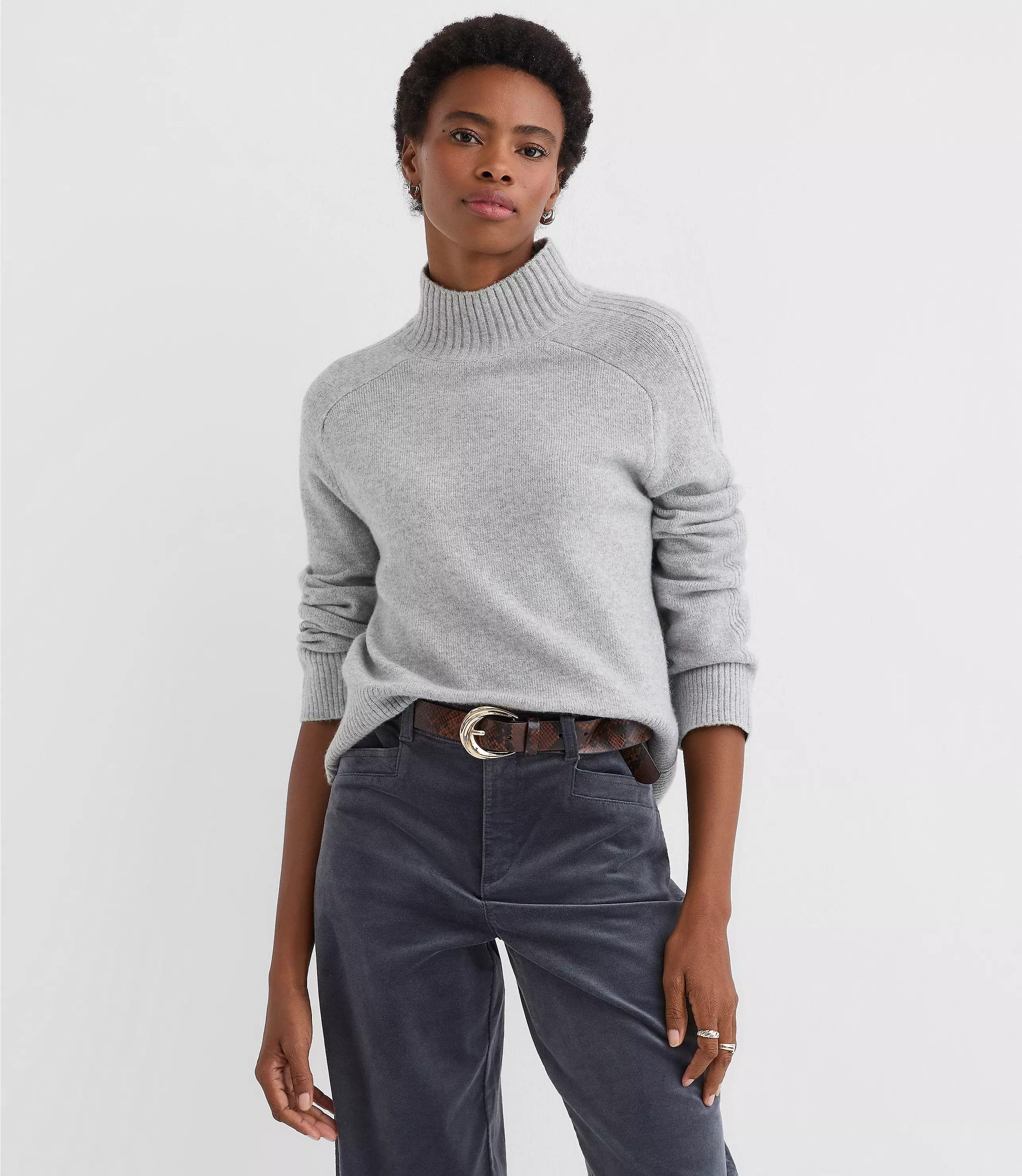 Modern Mock Neck Sweater | LOFT