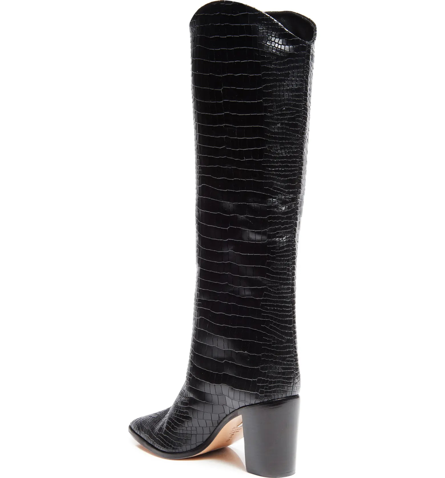 Maryana Block Pointed Toe Knee High Boot (Women) | Nordstrom