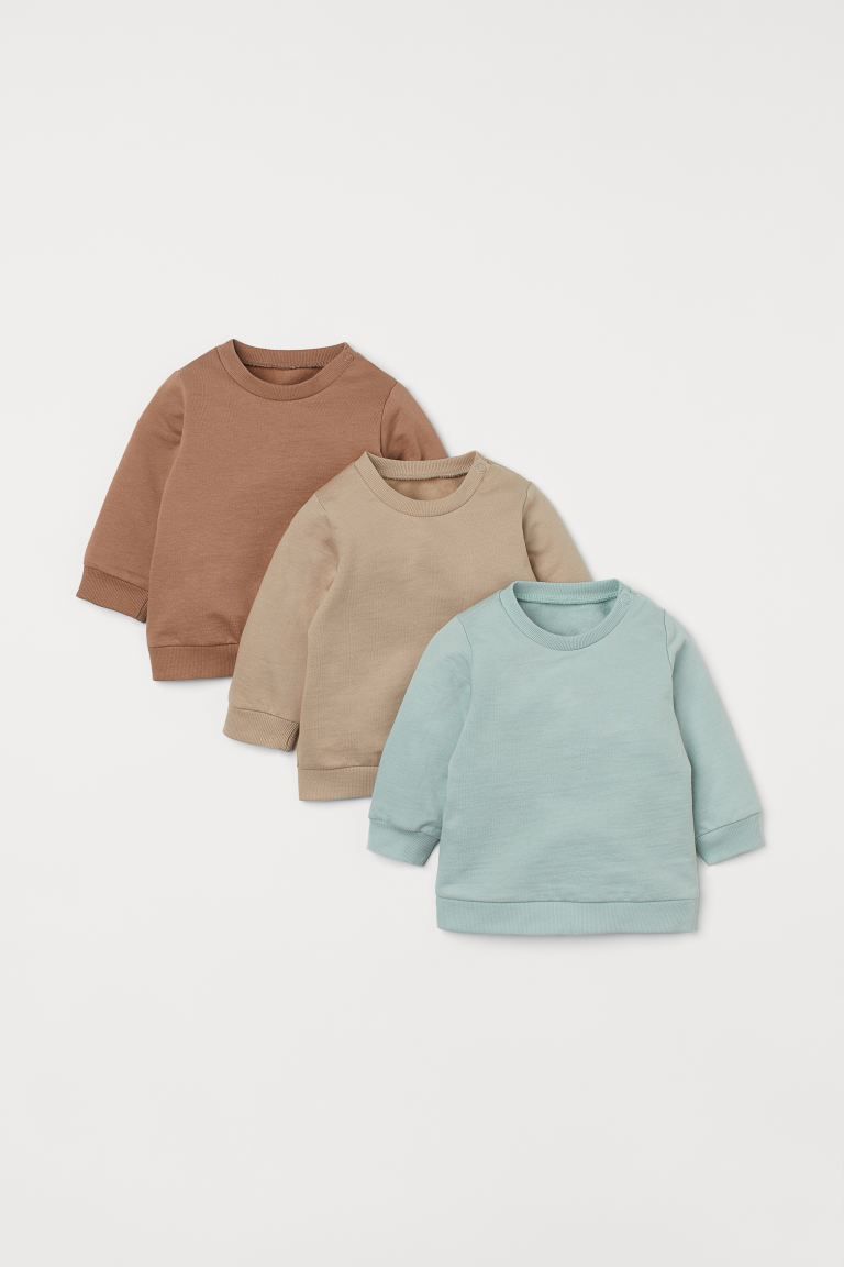 3-pack Cotton Sweatshirts | H&M (US + CA)