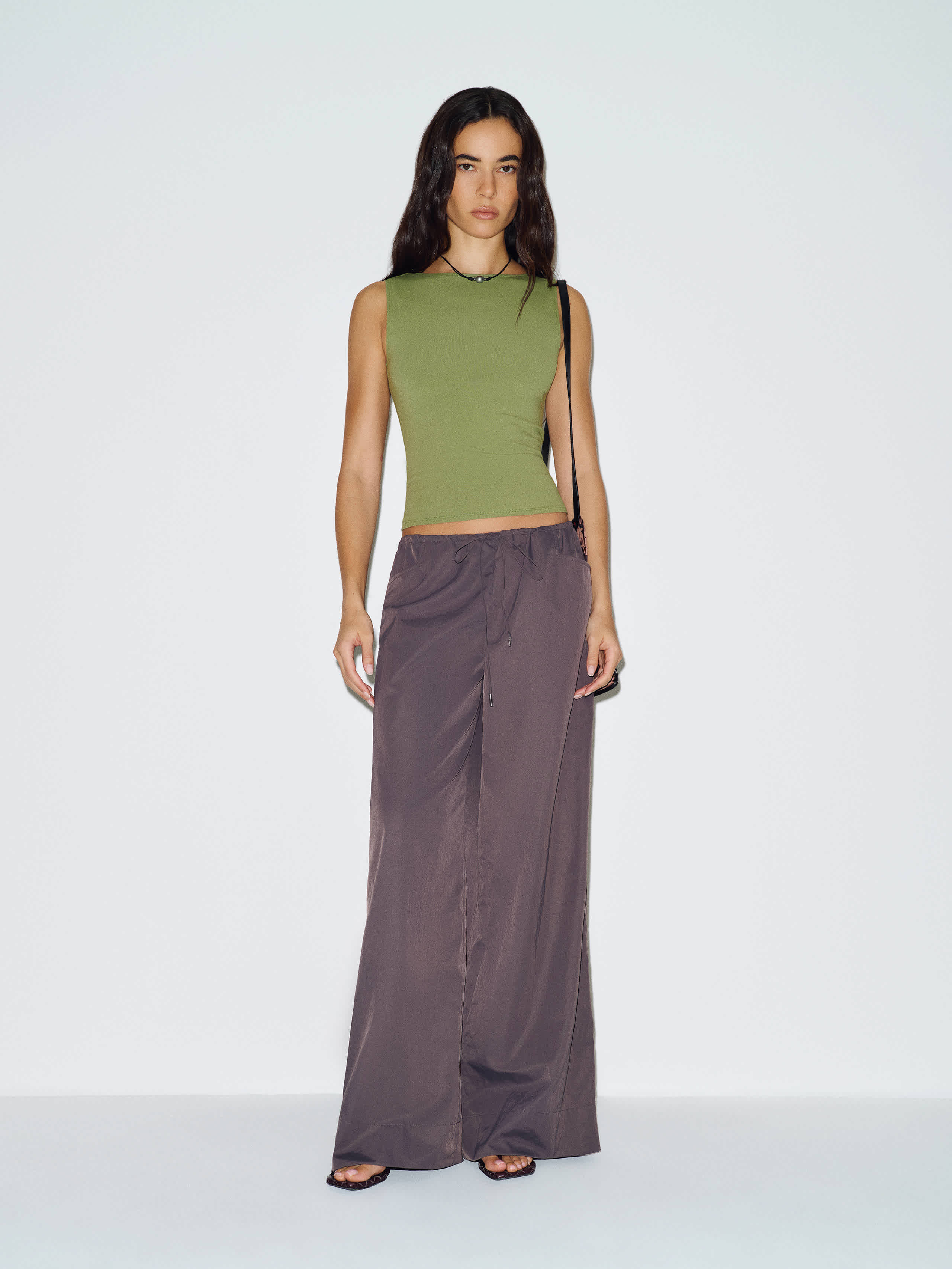 Reformation Dusk Knit Top Green Bean Medium | Reformation (Global)