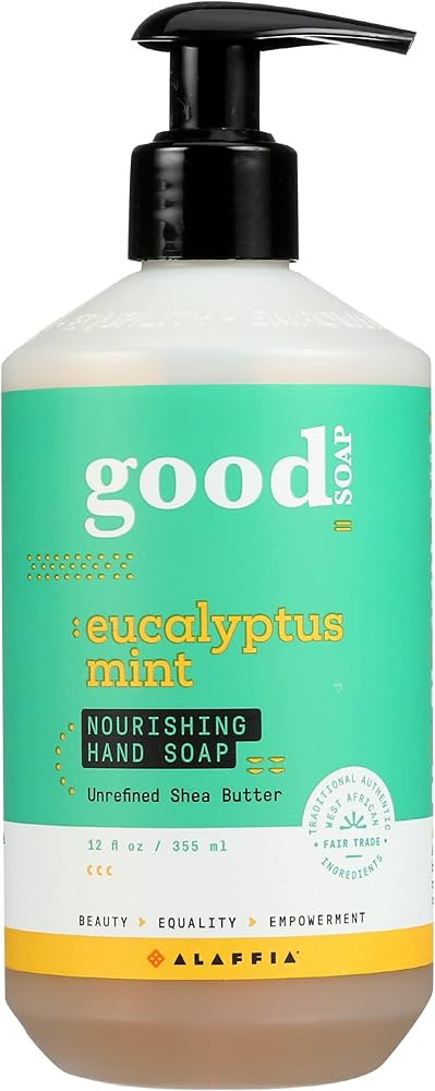 Alaffia Good Soap Eucalyptus Mint Hand Soap, 12 FZ | Amazon (US)