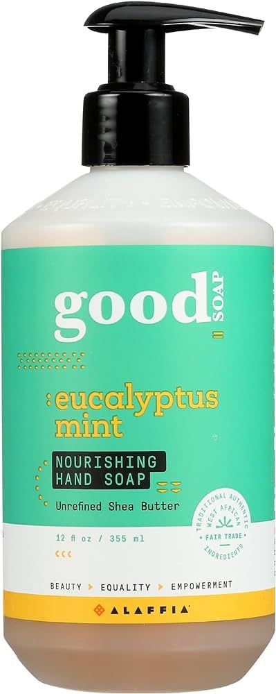 Alaffia Good Soap Eucalyptus Mint Hand Soap, 12 FZ | Amazon (US)