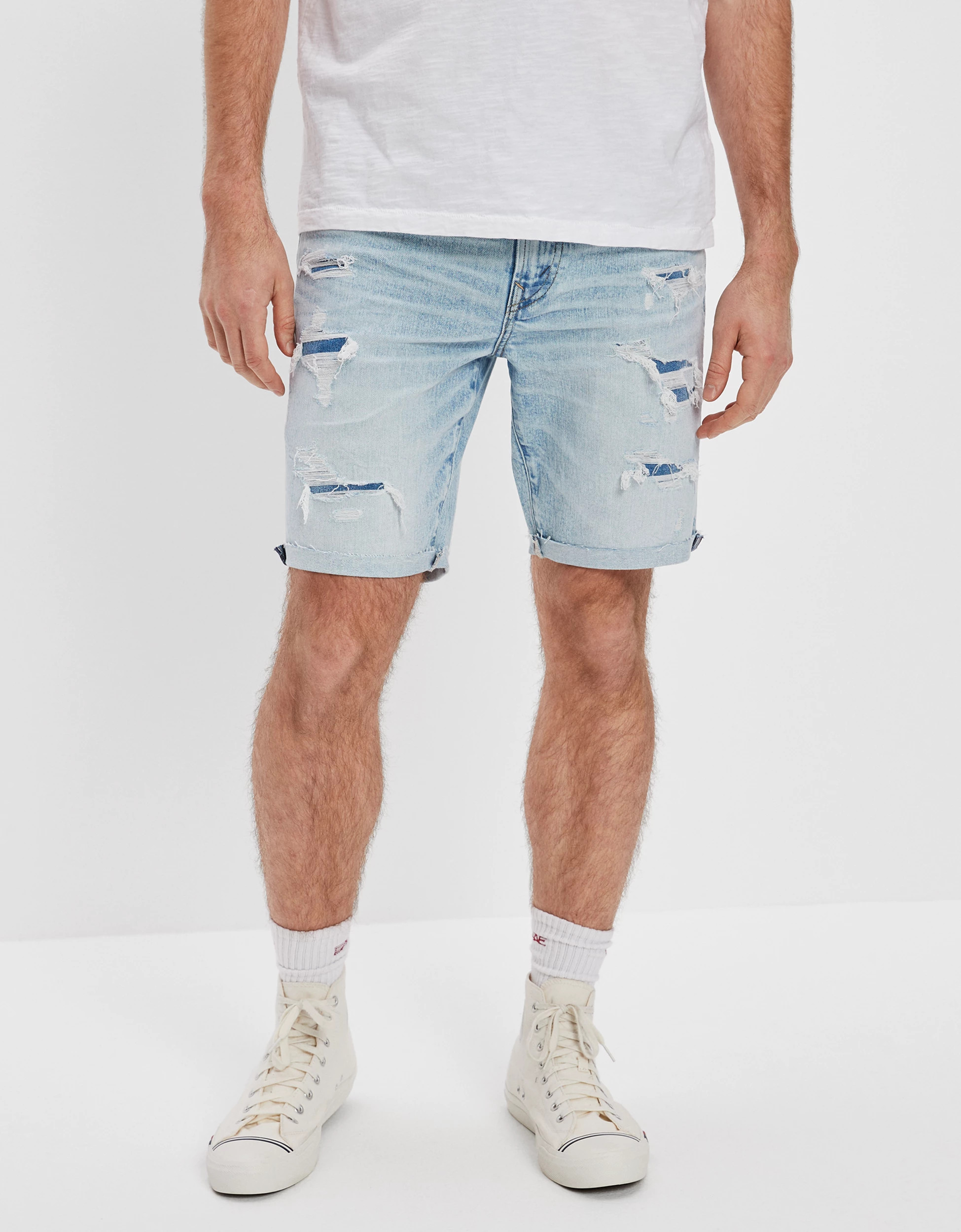 AE AirFlex+ 9" Denim Short | American Eagle Outfitters (US & CA)