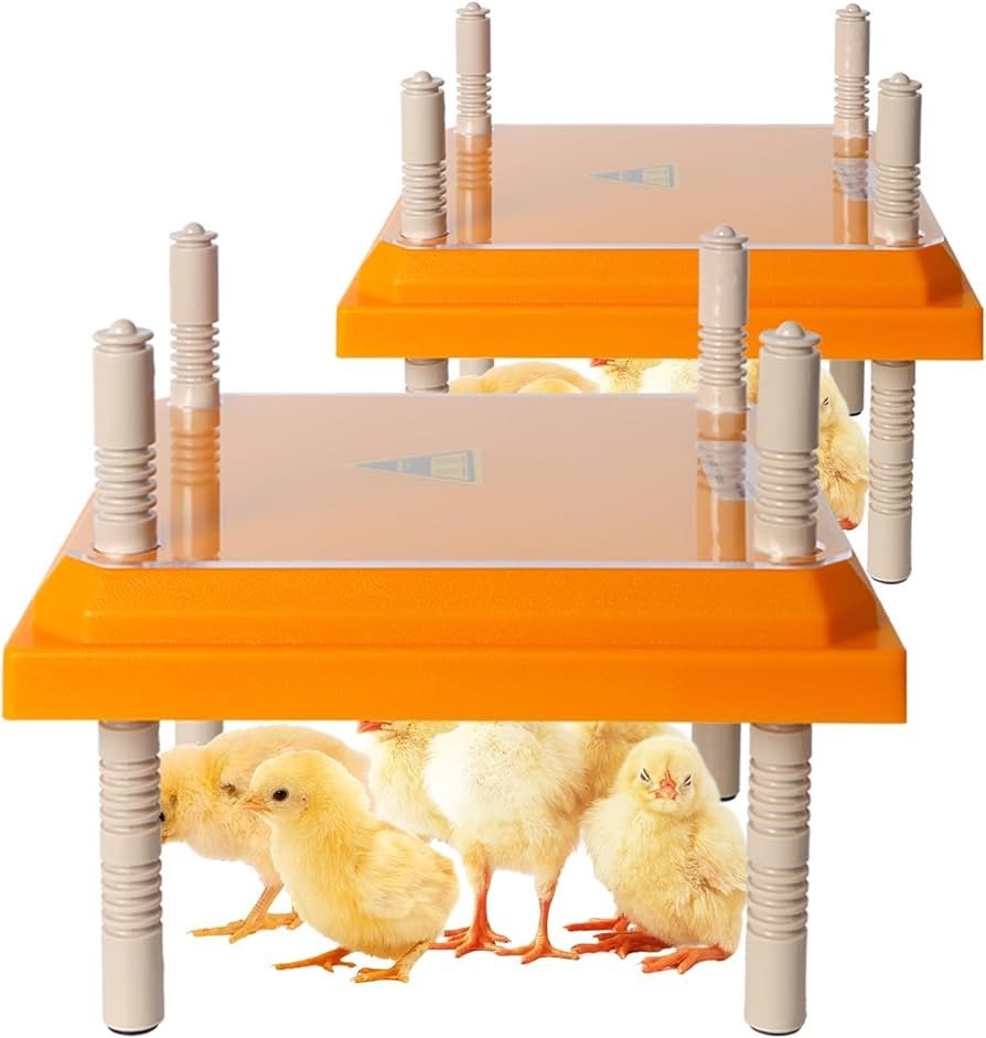 NUGRIART Brooder Heater for Chicks 2 Pack, 10" x 10" for 15 Chicks Heating Plate with Adjustable ... | Amazon (US)