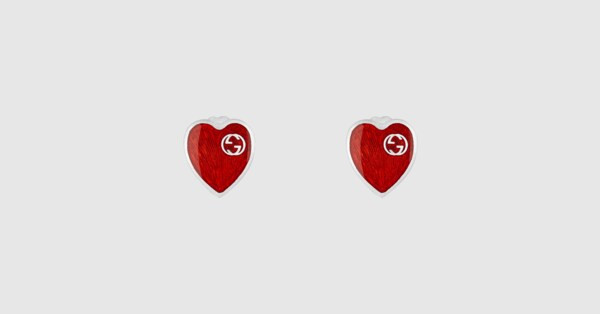 Gucci Heart earrings with Interlocking G | Gucci (US)