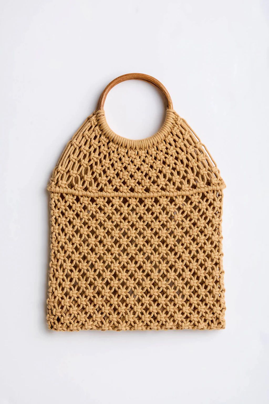 Bamboo Handle Crochet Bag | Social Threads