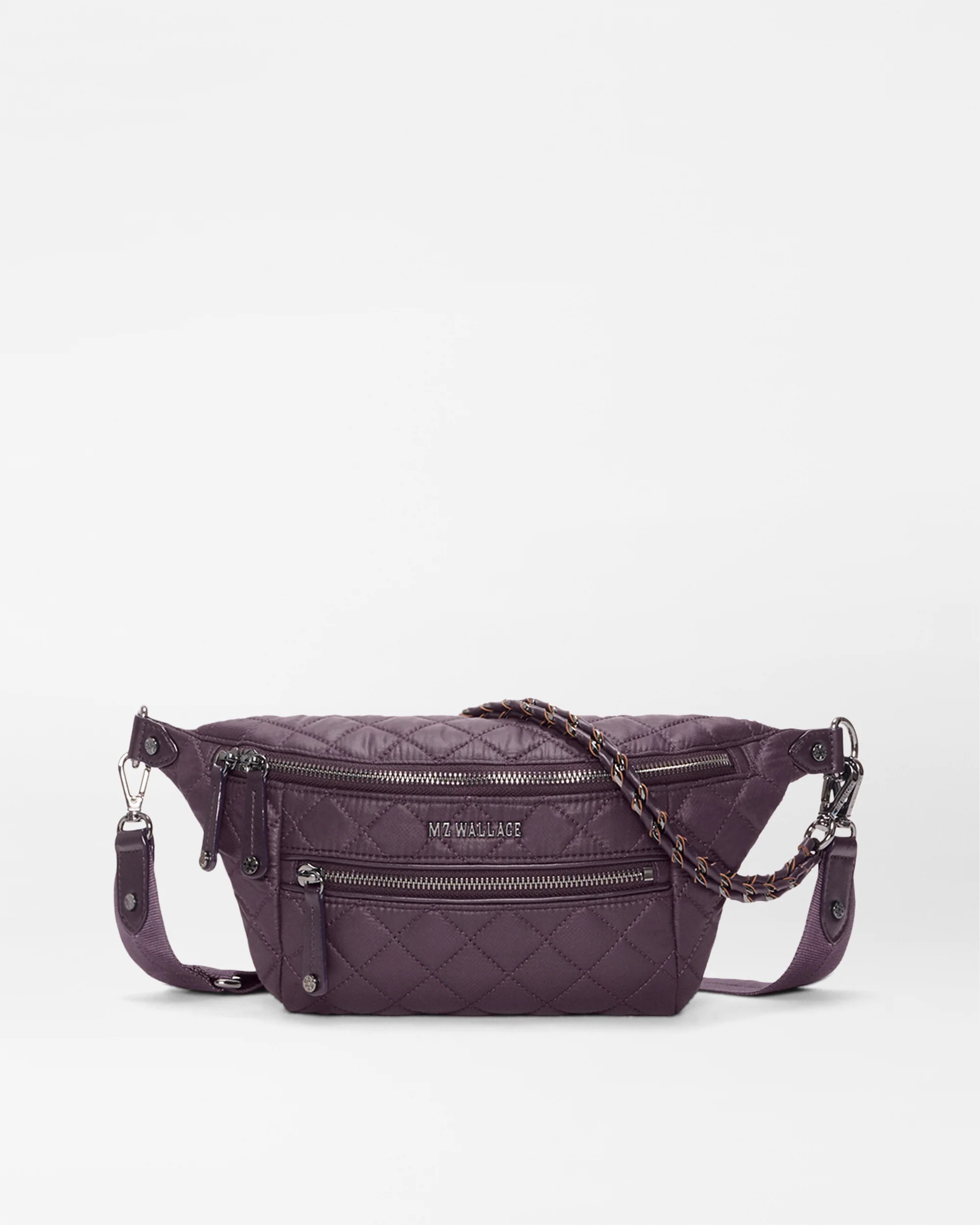 MZ Wallace Raisin Small Crosby Crossbody Sling – Belt Bag | MZ Wallace | MZ Wallace