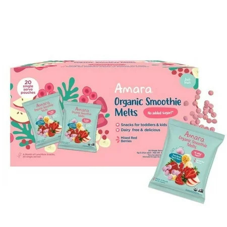 Amara Organic Smoothie Melts, 0.2 Ounce Bags, (20 Count) | Walmart (US)