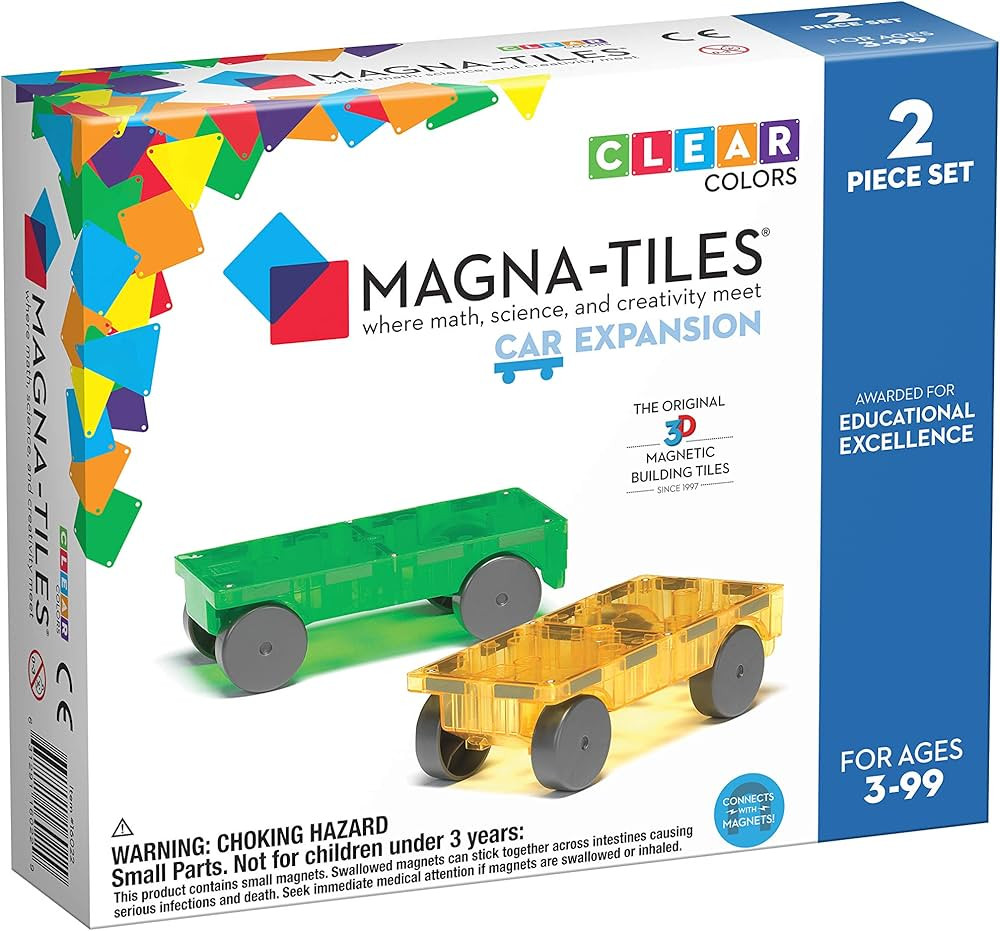 Magna-Tiles Cars Expansion Set, The Original Magnetic Building Tiles For Creative Open-Ended Play... | Amazon (US)