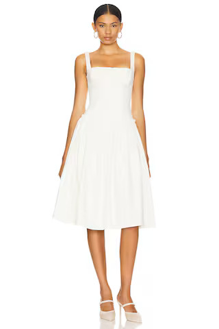 LOBA Lalia Midi Dress in Ivory from Revolve.com | Revolve Clothing (Global)