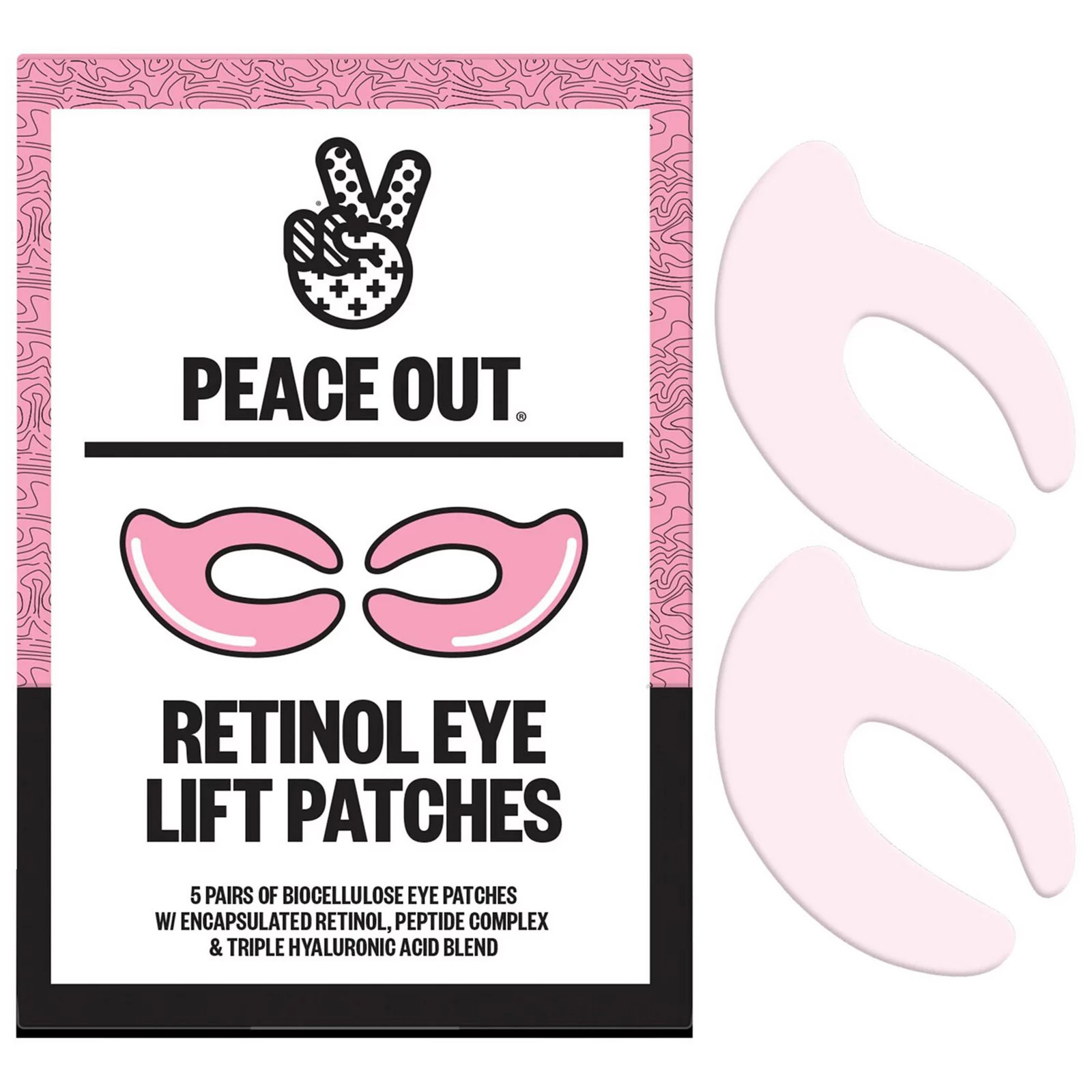 Peace Out Retinol 360 Eye Lift Patches to Lift, Firm and Revitalize Eyes, Size: 5 PAIRS, None | Kohl's