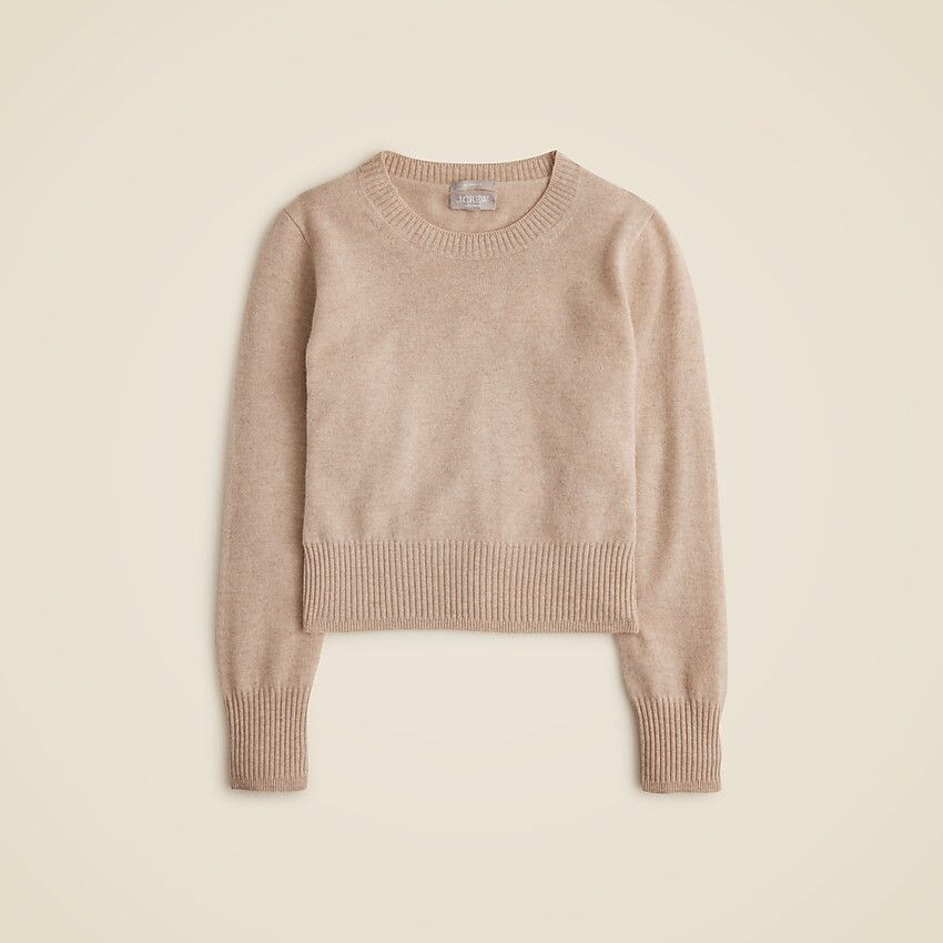 Cropped cashmere crewneck sweater | J. Crew US