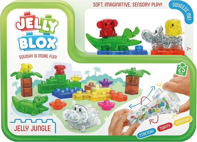 Jelly Blox Jungle Set | 25 Pieces | Toddler & Preschool | Amazon (US)
