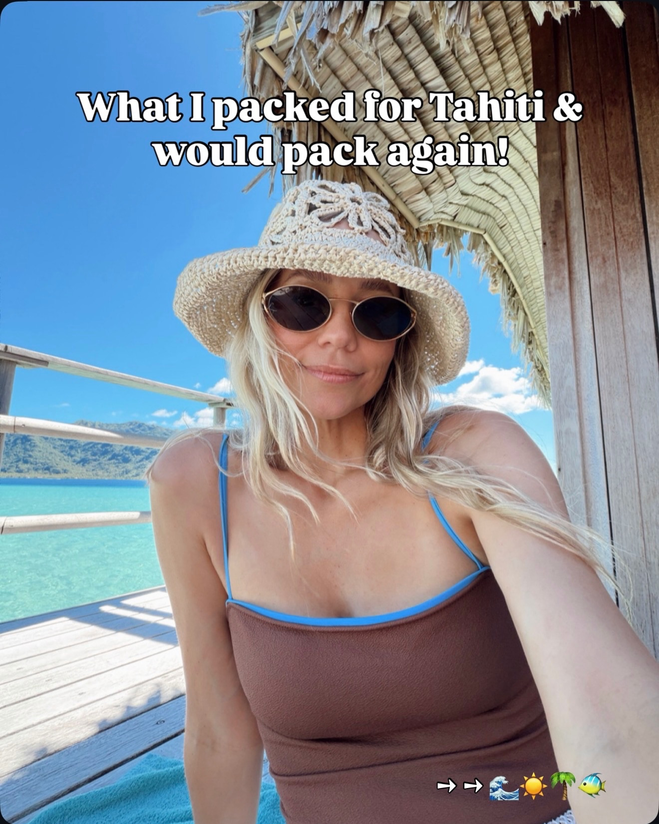 🤍 What I packed for Tahiti and would pack again! 

