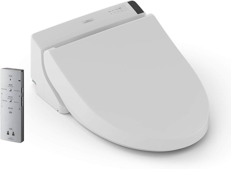 TOTO SW2043R#01 C200 Electronic Bidet Toilet Cleansing Water, Heated Seat, Deodorizer, Warm Air D... | Amazon (US)