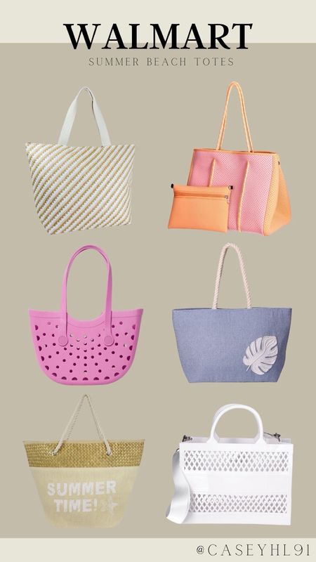 Check out the cute summer beach totes at Walmart! So many options that could go with just about any beach look!

#LTKStyleTip #LTKSeasonal #LTKSwim
