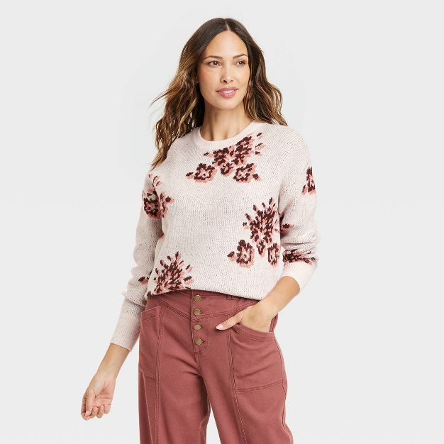 Women&#39;s Crewneck Sweater - Knox Rose&#8482; Tan XL | Target