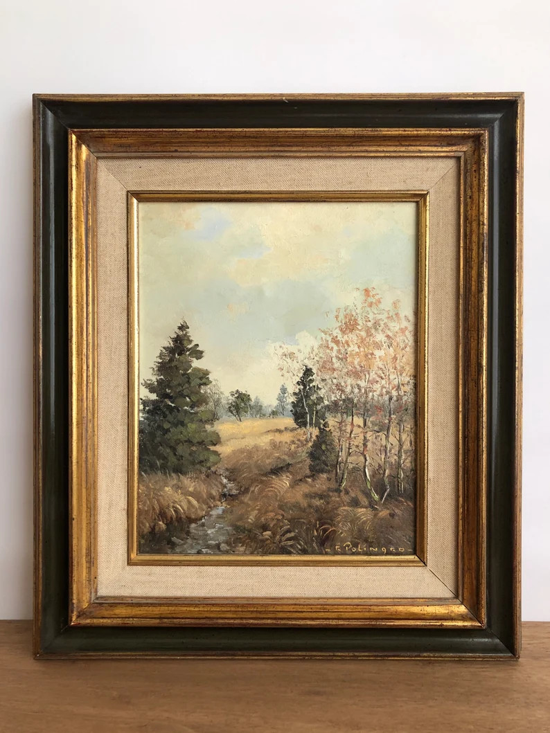 French Oil Painting Country Landscape Rustic Countryside | Etsy | Etsy (US)