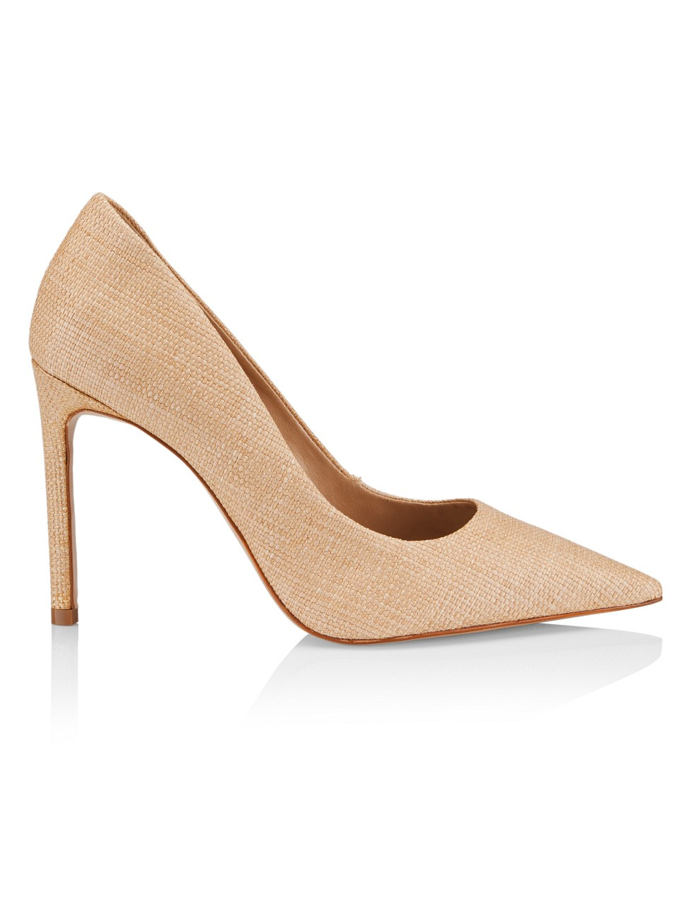 Women's Lou Woven Pointed-Toe Pumps - Beige - Size 5 - Beige - Size 5 | Saks Fifth Avenue