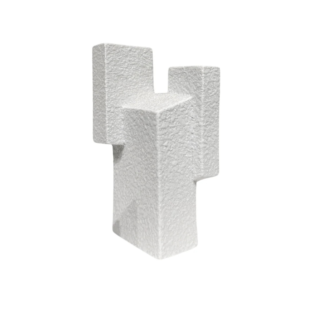 Vintage Modernist German Sgrafo Sculptural Vase - Blocks | Paloma & Co.