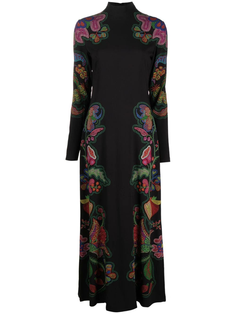 Halle Totem Placée-print dress | Farfetch Global