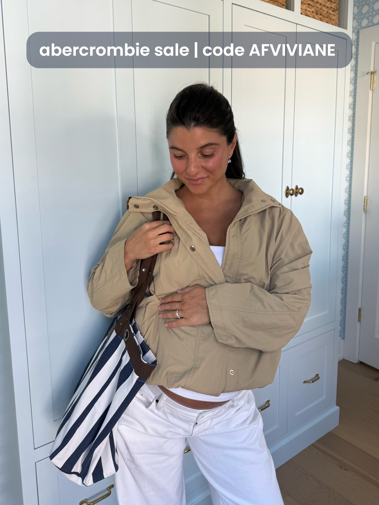 [8/5/26] my @abercrombie code is live! 25-50% Off All Jeans + 20% Off Almost Everything Else + AFVIVIANE for a stackable 15% off | wearing 29 short in jeans, medium in tank, and xs in jacket! 

[Denim Promo: *Offer valid online only August 5, 2026 to August 10, 2026 in US/CA. Excludes clearance. Online price reflects discount. Extra 20% Off: *Offer valid in stores and online August 5, 2026 to August 10, 2026 in US/CA. Exclusions apply as indicated. Online price reflects discount. Promo Code: *Use code AFVIVIANE to get an additional 15% off almost everything in stores and online at checkout from August 5, 2026 to August 10, 2026 in US/CA. Exclusions apply. See details online.]

#LTKSeasonal #LTKSaleAlert #LTKPetite