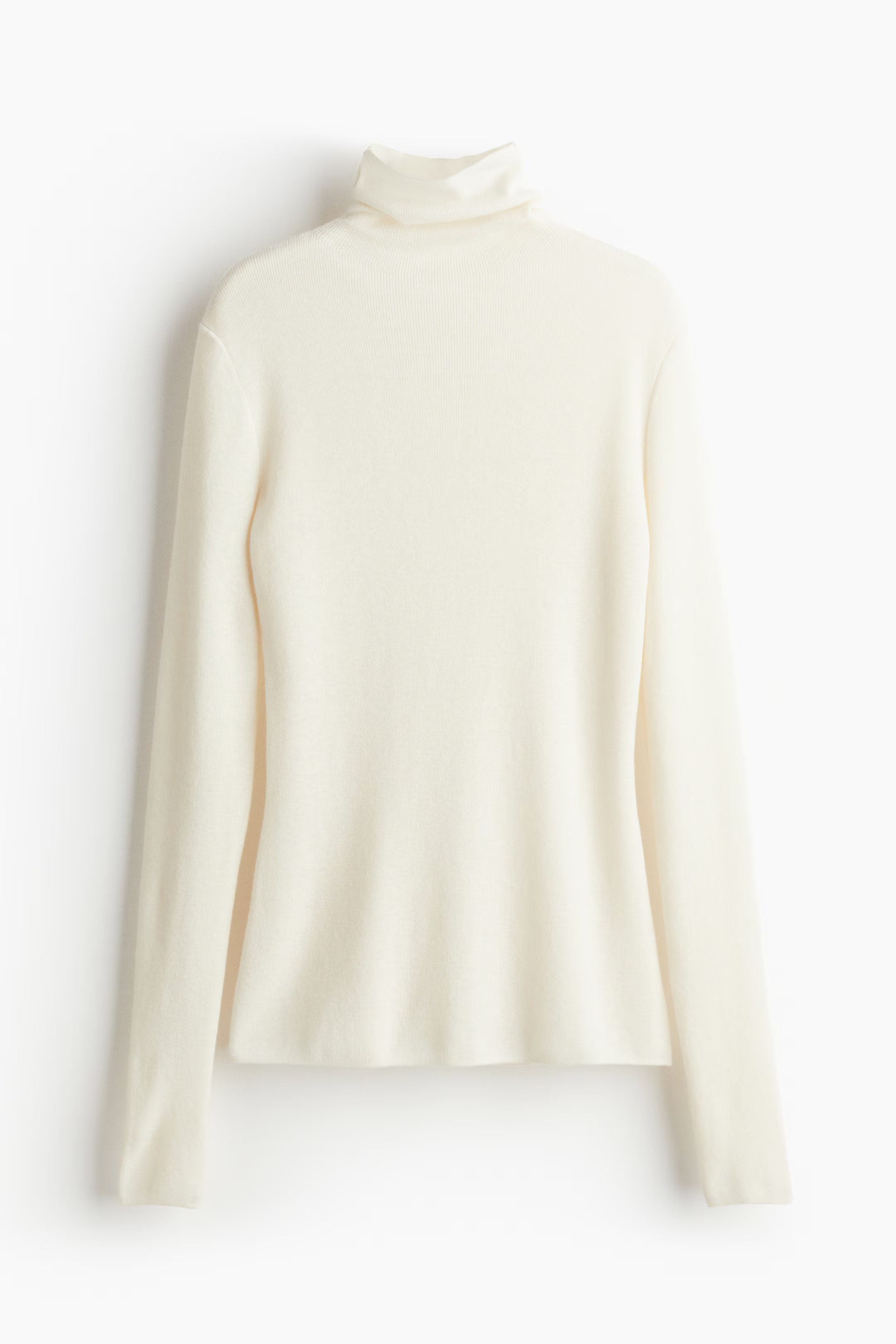Cashmere-blend polo-neck jumper - Cream - Ladies | H&M GB | H&M (UK, MY, IN, SG, PH, TW, HK)