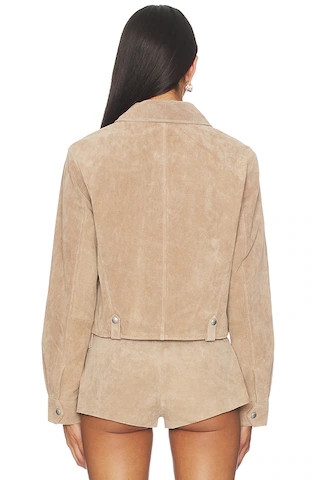 Cropped Jacket in Latte Frappe | Revolve Clothing (Global)