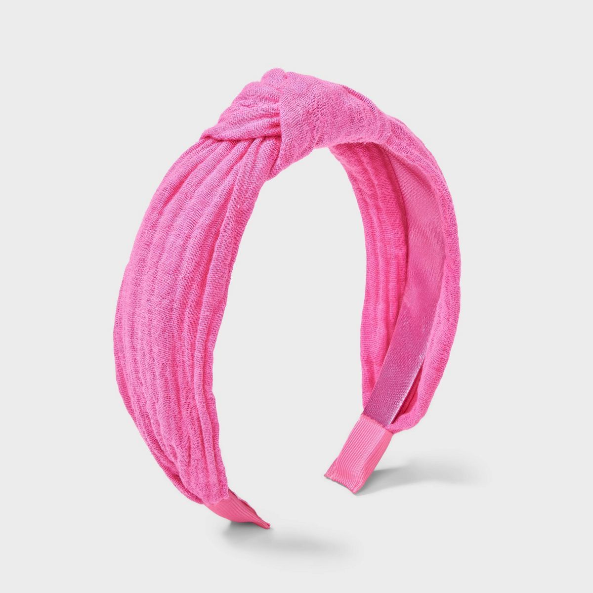 Girls' Gauze Top Knot Headband - Cat & Jack™ Pink | Target