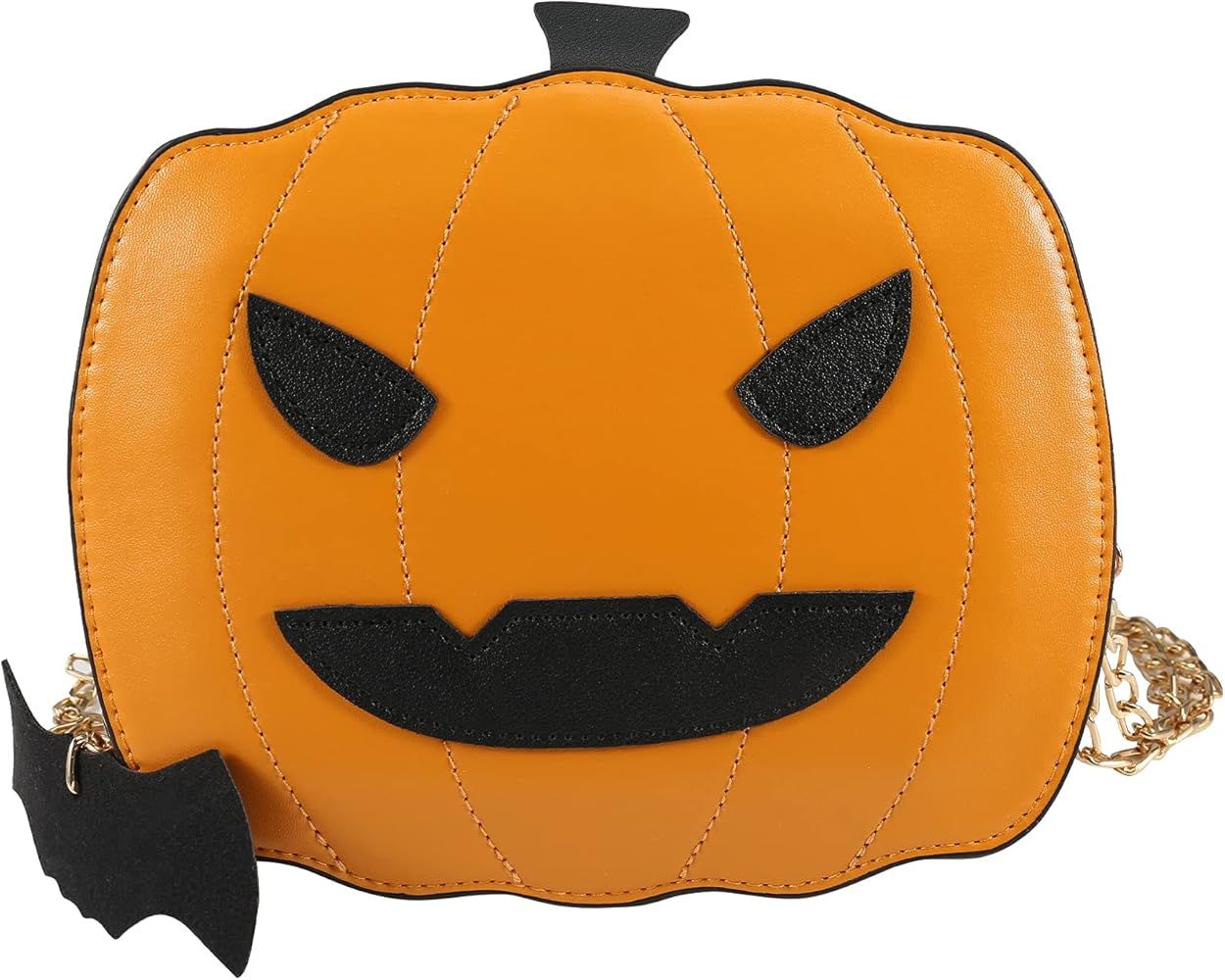 RollingBronze Women Pumpkin Handbag Halloween Candy Bag Little Devil Shoulder Messenger Bag Purse... | Amazon (US)
