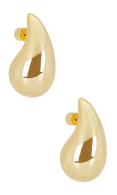 Natalie B Jewelry Gianna Large Teardrop Earrings in Gold from Revolve.com | Revolve Clothing (Global)