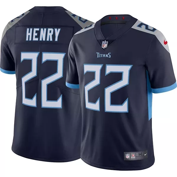 Nike Men's Tennessee Titans Derrick Henry #22 Atmosphere Grey Game