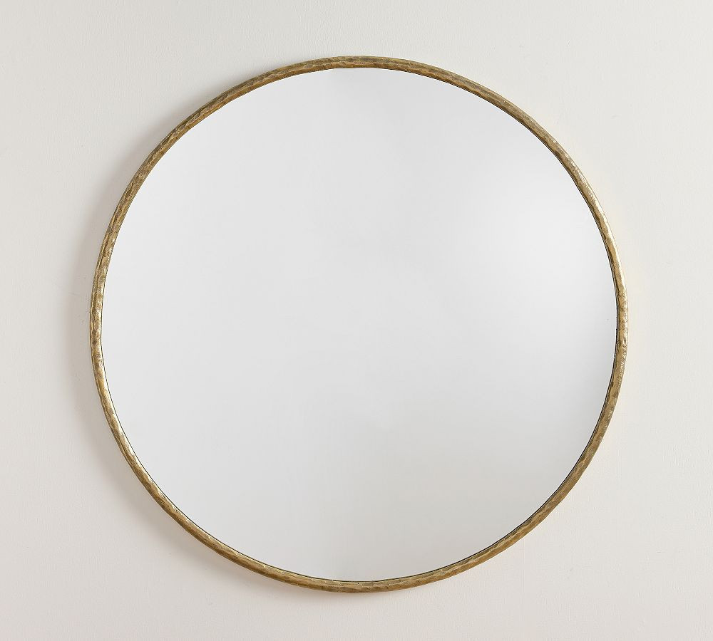Bodhi Mirror, Large Round - Brass | Pottery Barn (US)